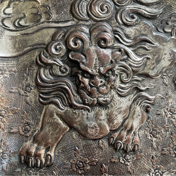 Vintage Japanese Raised Dragon Serpent Butler Crumb Set - Picture 8 of 12